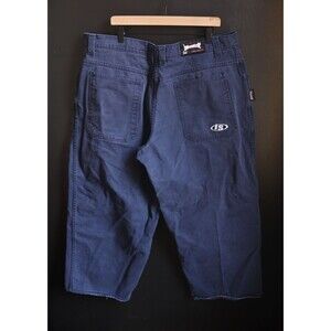 Vintage Interstate IS Baggy Blue Jeans Y2K Skater Hip Hop 42x30 Made in USA